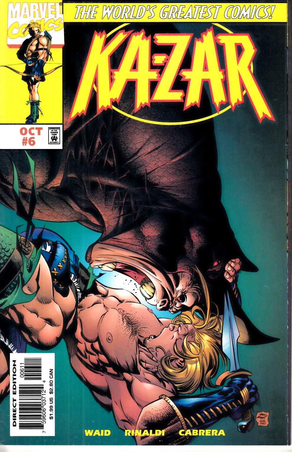 Ka-Zar #6 Very Fine (8.0) [Marvel Comic] THUMBNAIL