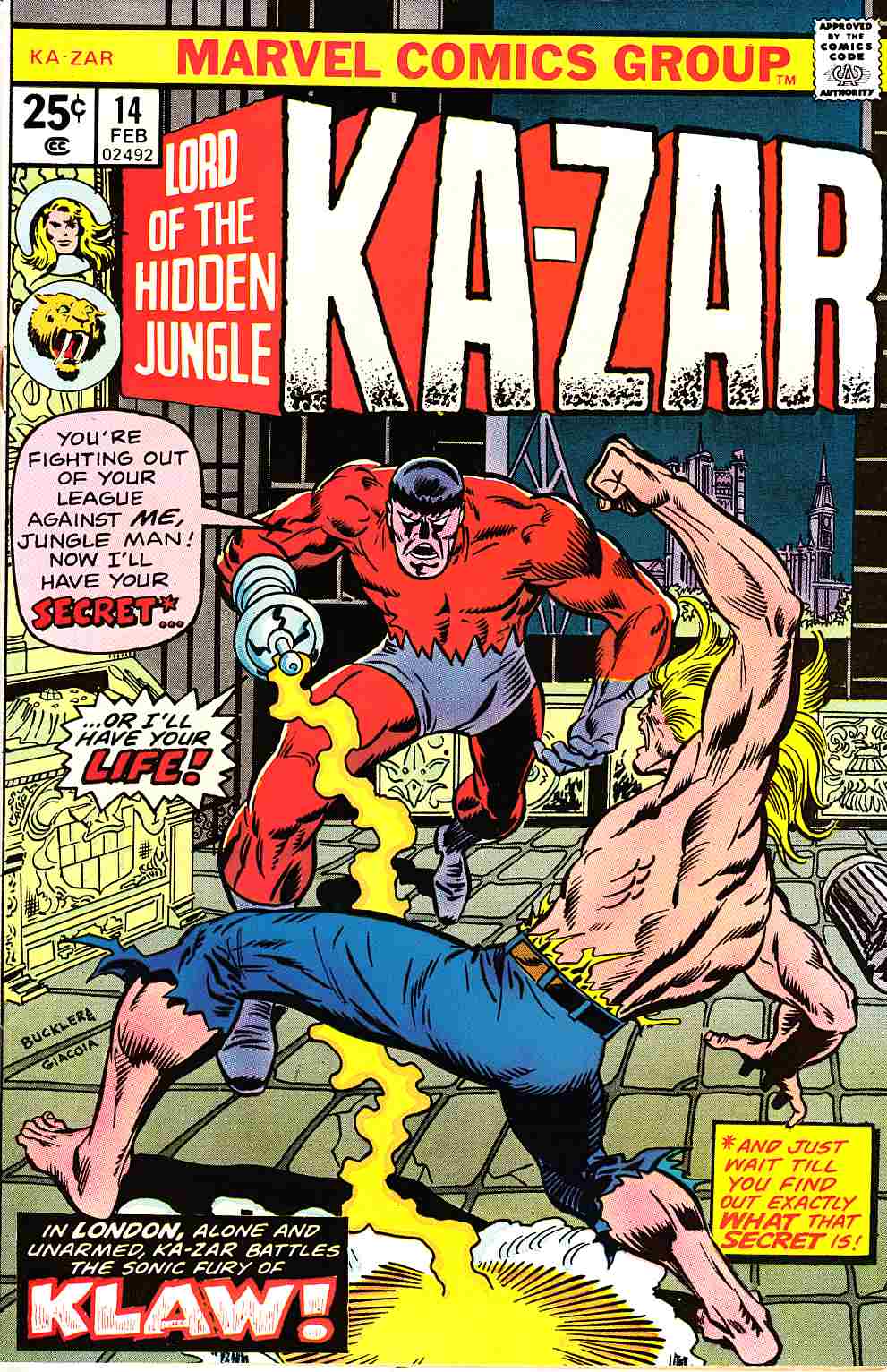 Ka-Zar #14 Very Good (4.0) [Marvel Comic] THUMBNAIL
