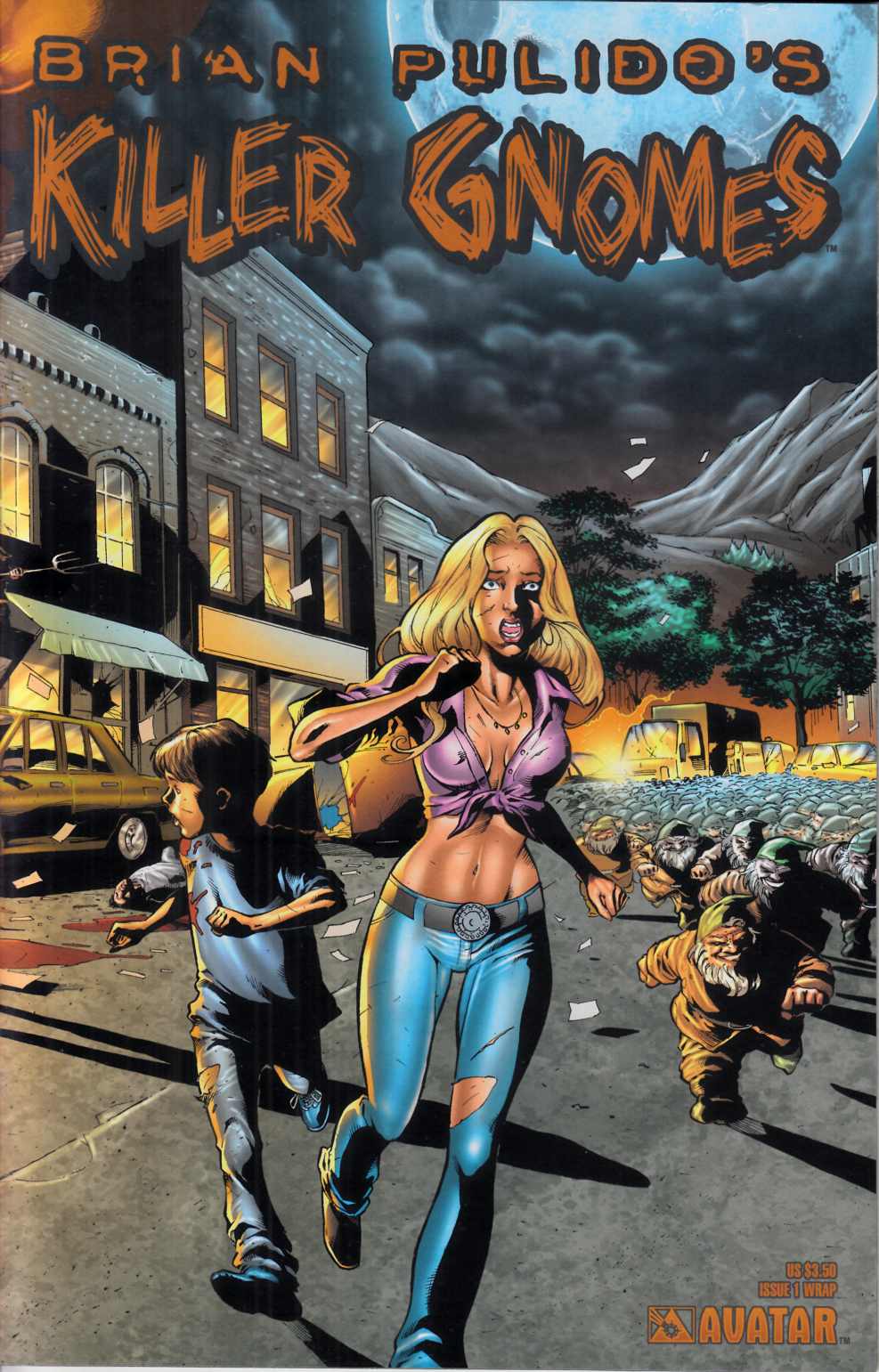 Killer Gnomes #1 Wrap Cover Near Mint (9.4) [Avatar Comic] THUMBNAIL