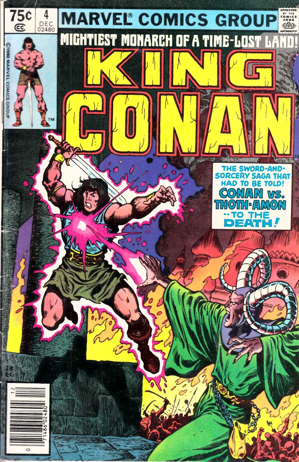 King Conan #4 Newsstand Edition Very Good Plus (4.5) [Marvel Comic] LARGE