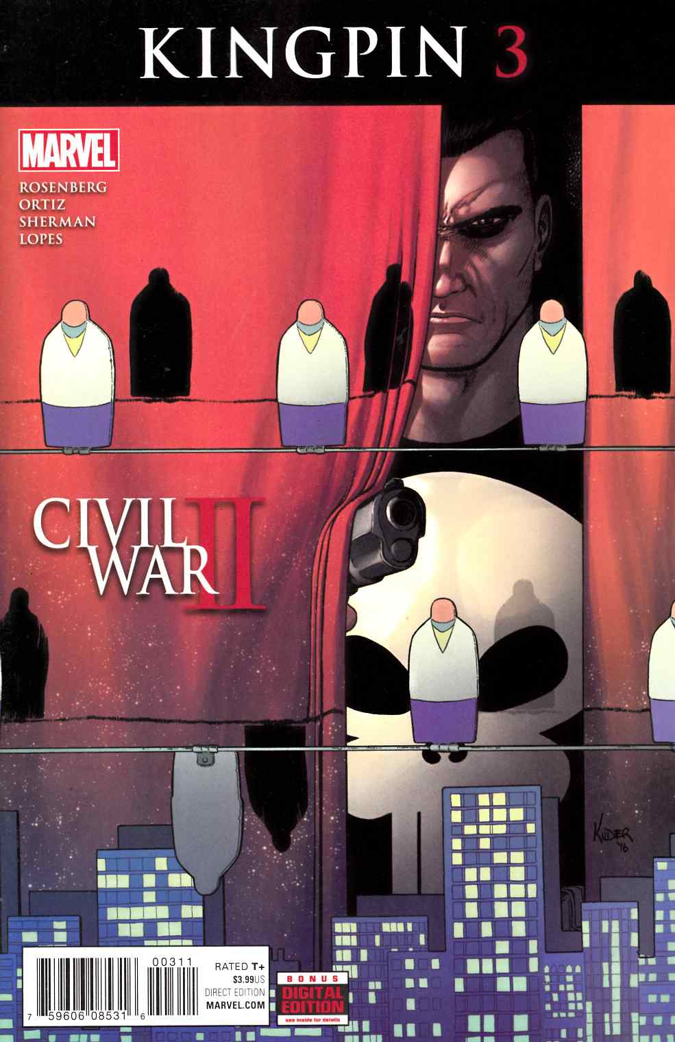 Civil War II Kingpin #3 Near Mint (9.4) [Marvel Comic] LARGE