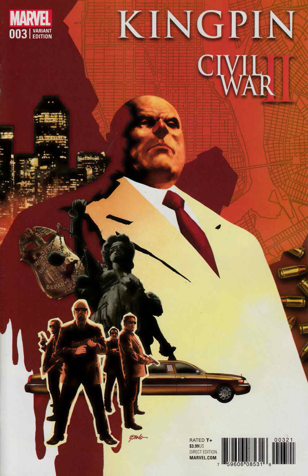 Civil War II Kingpin #3 Epting Variant Cover Near Mint (9.4) [Marvel Comic] LARGE
