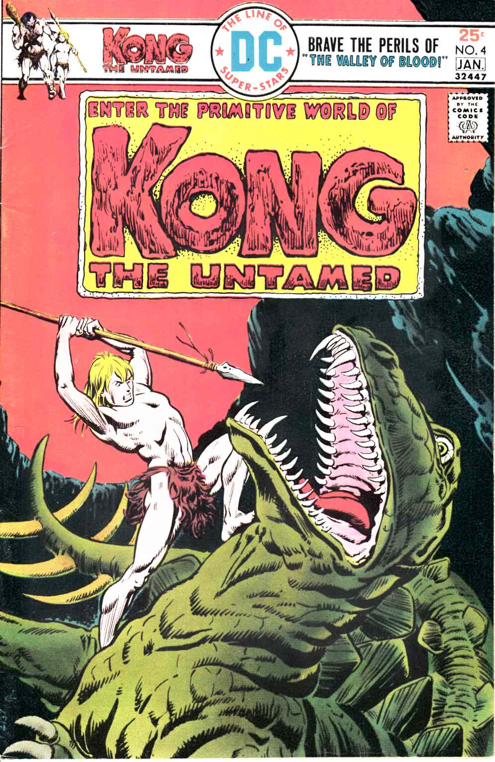 Kong the Untamed #4 Very Fine Minus (7.5) [DC Comic] LARGE
