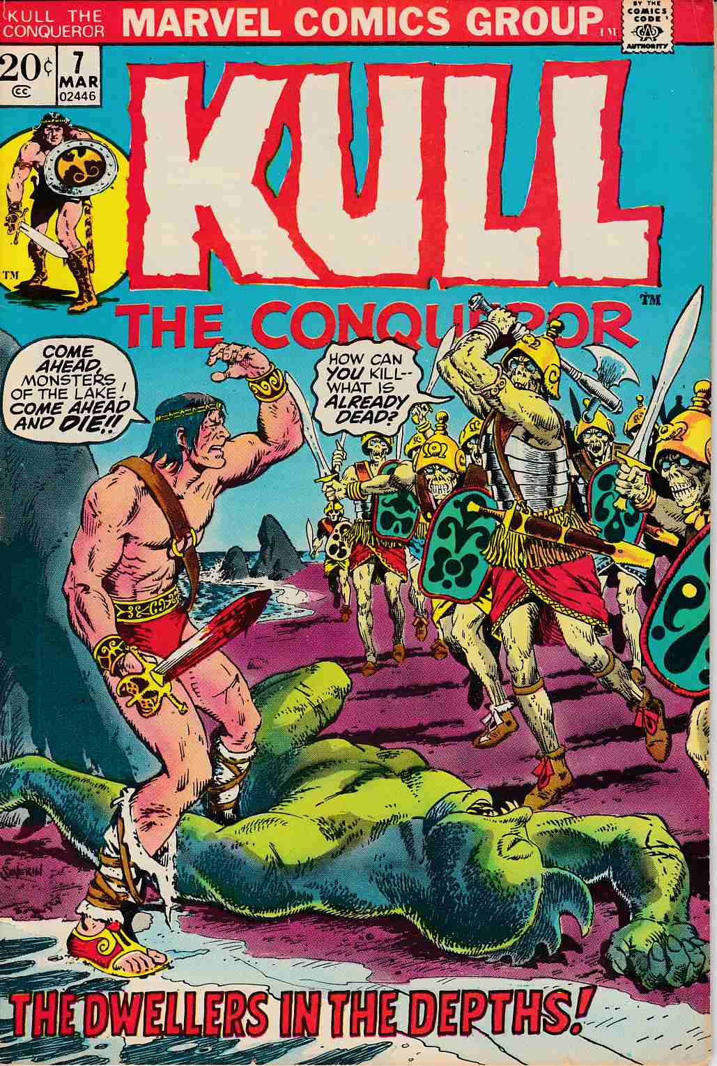 Kull The Conqueror #7 Very Fine Minus (7.5) [Marvel Comic] LARGE