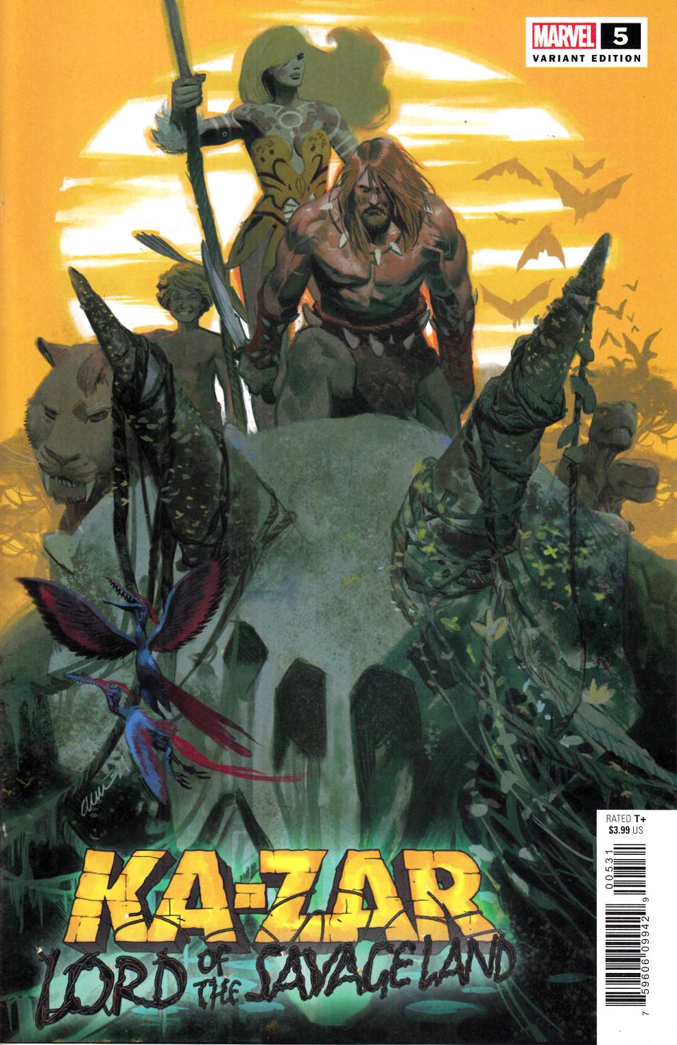 Ka-Zar Lord of the Savage Land #5 Acuna Variant Cover Near Mint (9.4) [Marvel Comic] THUMBNAIL