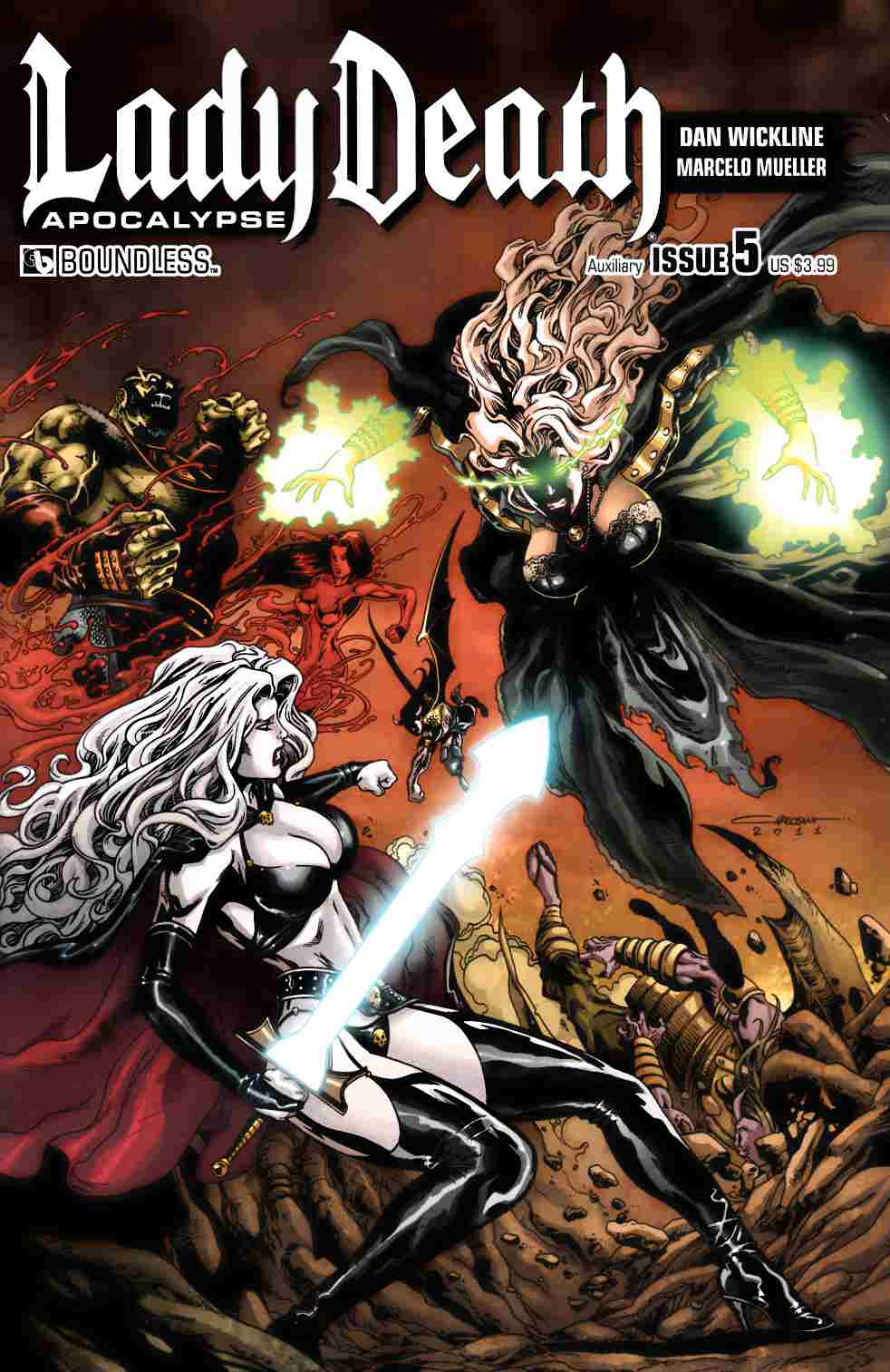 Lady Death Apocalypse #5 Auxiliary Cover [Boundless Comic] LARGE
