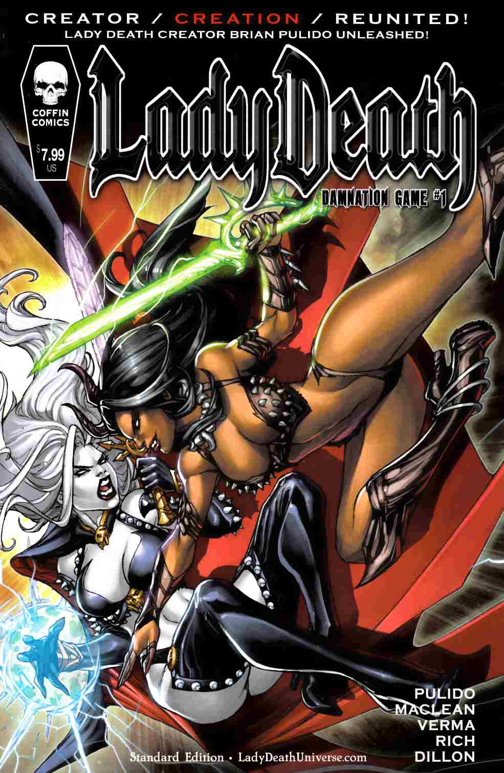 Lady Death Damnation Game #1 Fine (6.0) [Coffin Comic] LARGE