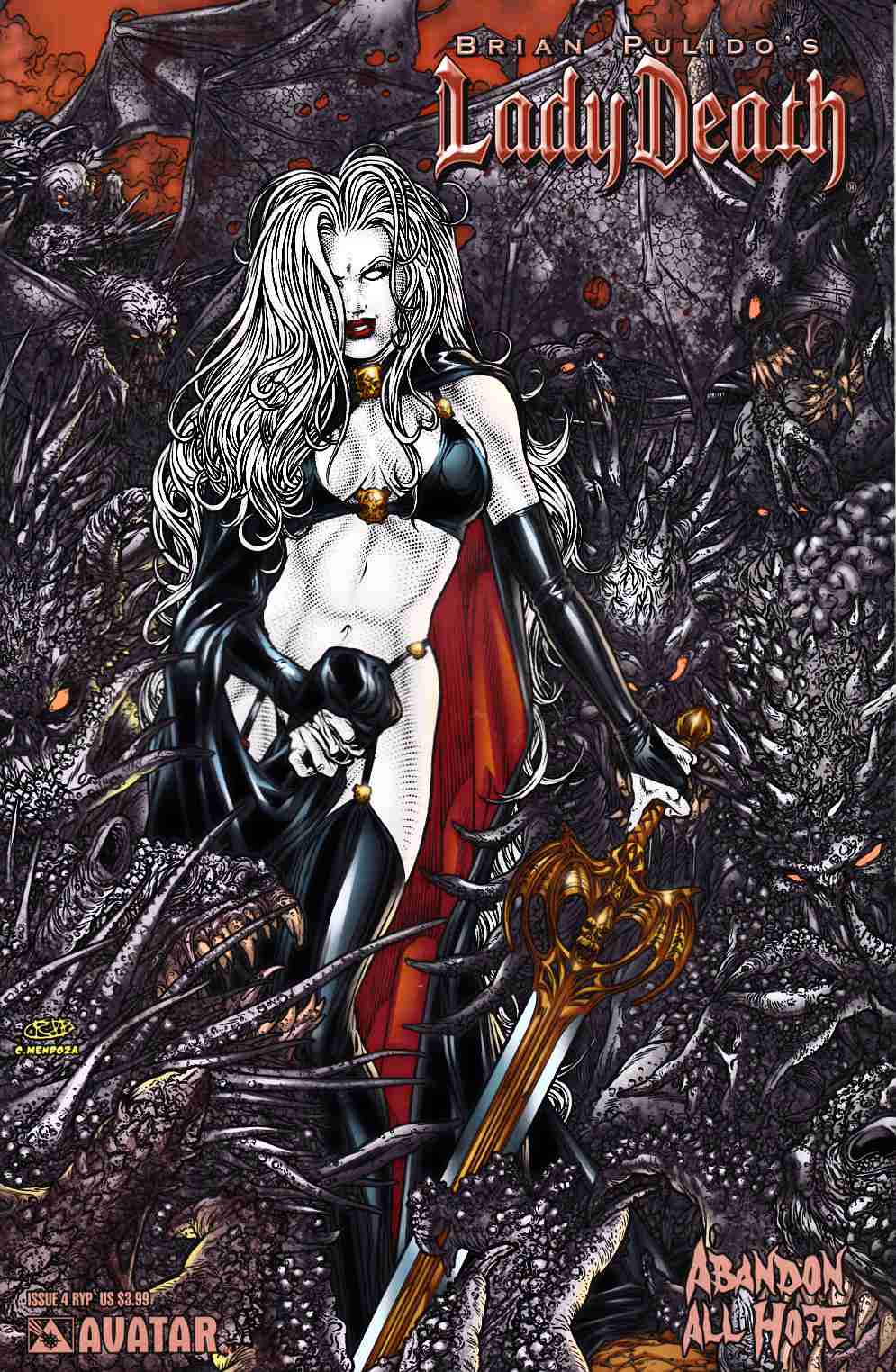 Lady Death Abandon All Hope #4 Ryp Cover Near Mint (9.4) [Avatar Comic] LARGE
