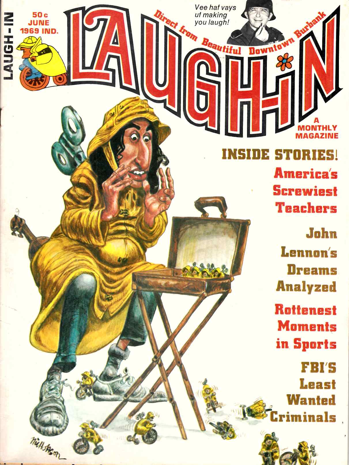 Laugh-In Magazine #8 Very Good (4.0) [Laufer Comic] LARGE