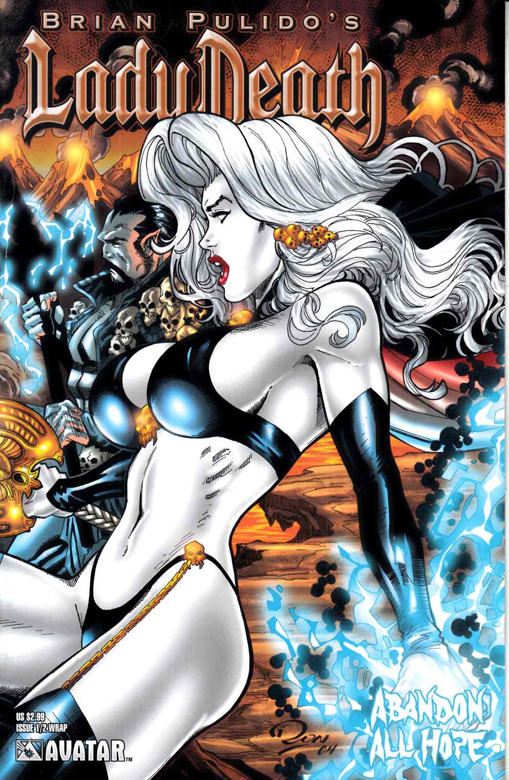 Lady Death Abandon All Hope #1/2 Wrap Cover Very Fine (8.0) [Avatar Comic] LARGE