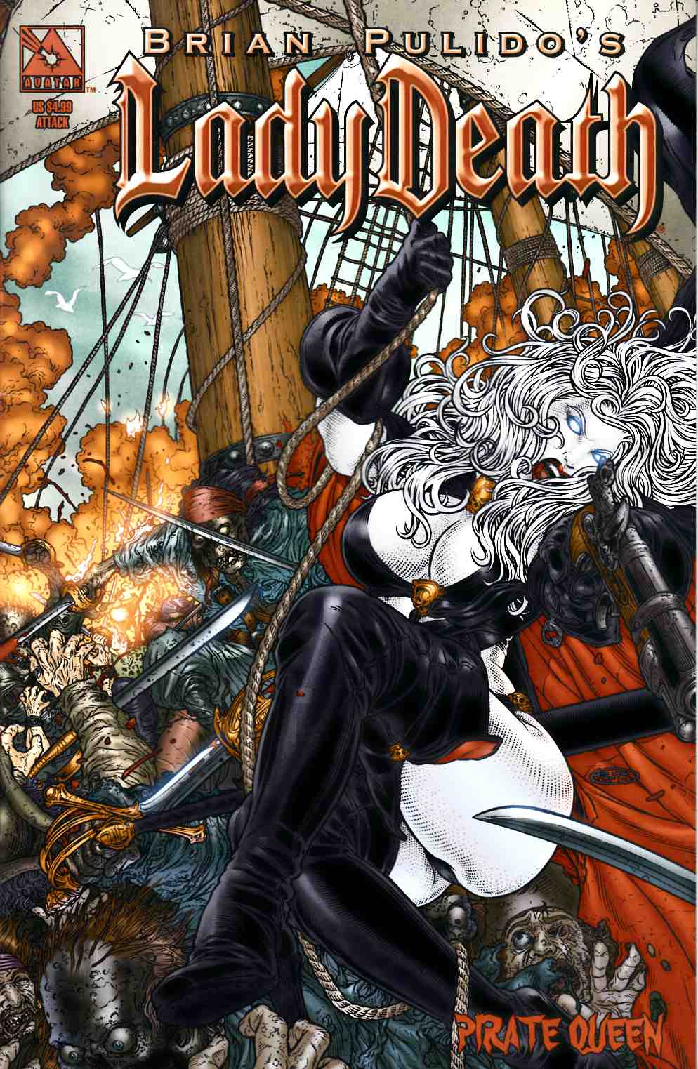 Lady Death Pirate Queen #1 Attack Cover Very Fine (8.0) [Avatar Comic] LARGE