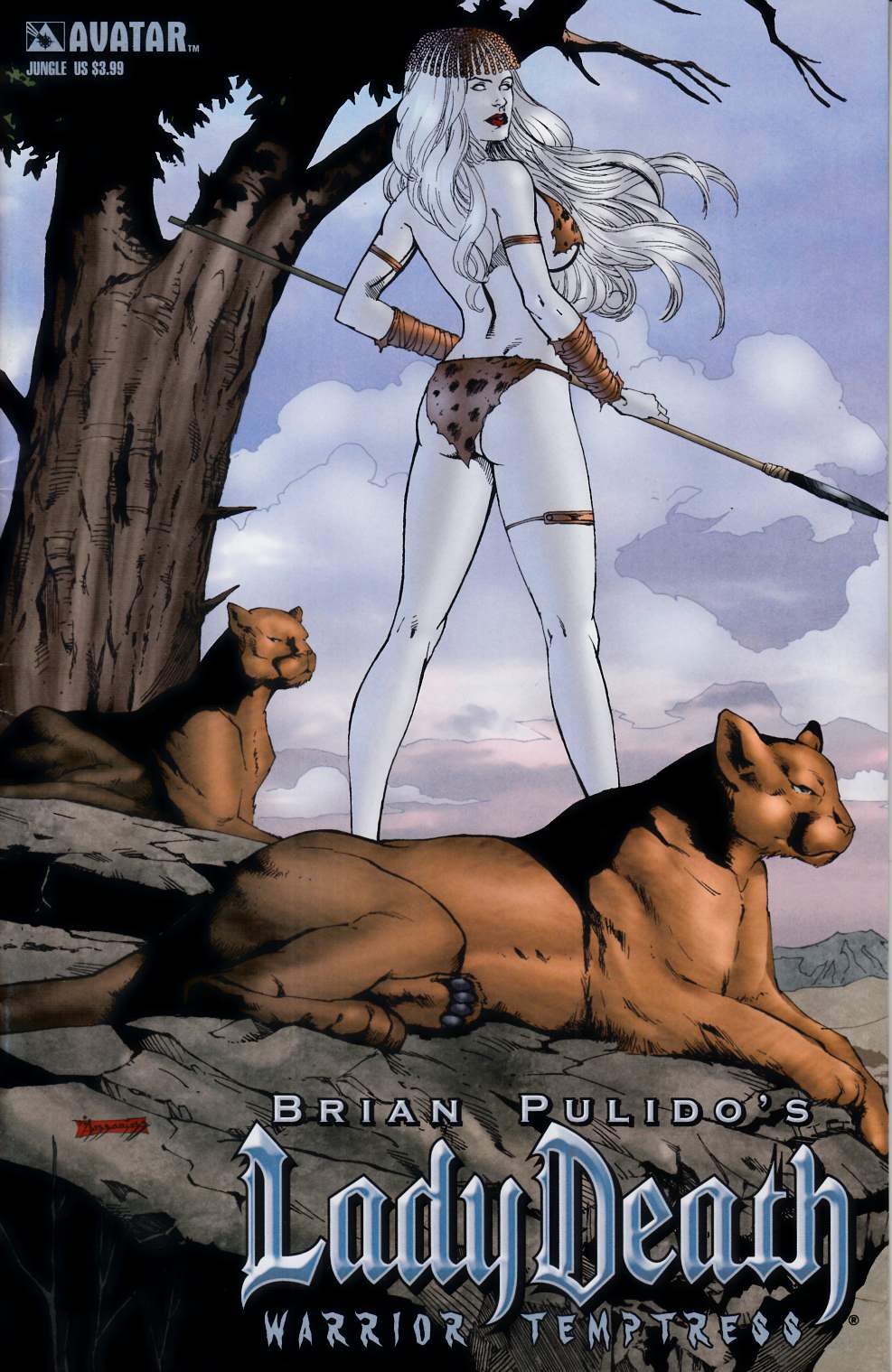 Lady Death Warrior Temptress #1 Jungle Cover Fine (6.0) [Avatar Comic] LARGE