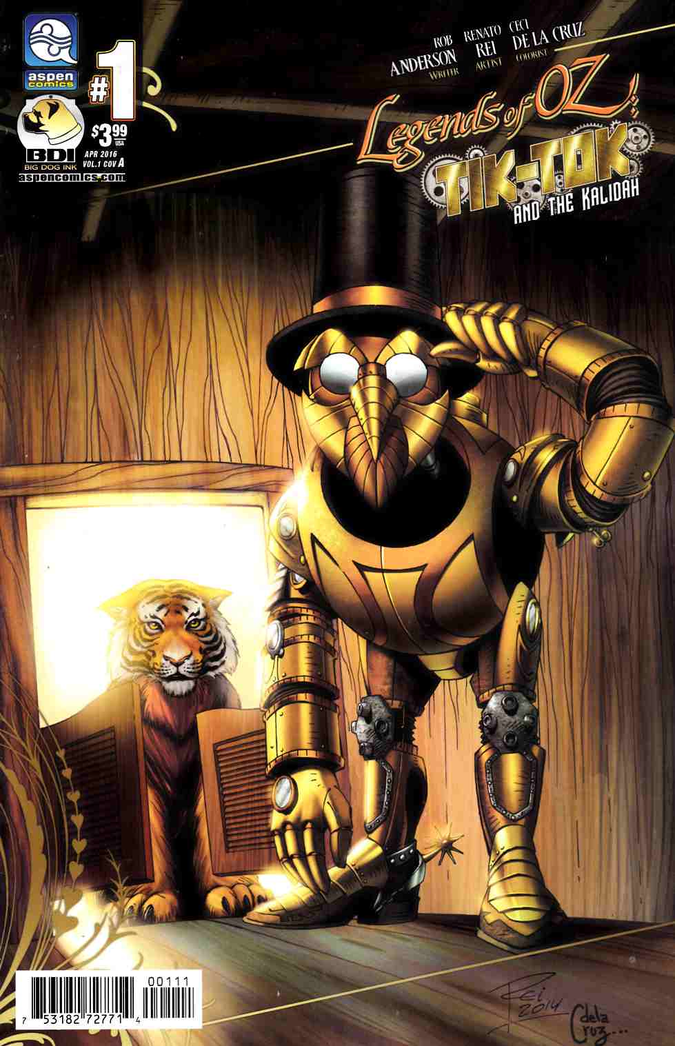 Legends Of Oz Tik Tok and Kalidah #1 Cover A [Aspen Comic] THUMBNAIL