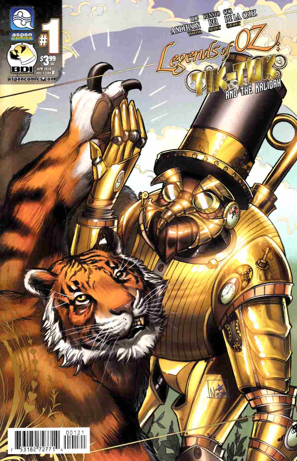 Legends Of Oz Tik Tok and Kalidah #1 Cover B [Aspen Comic ...