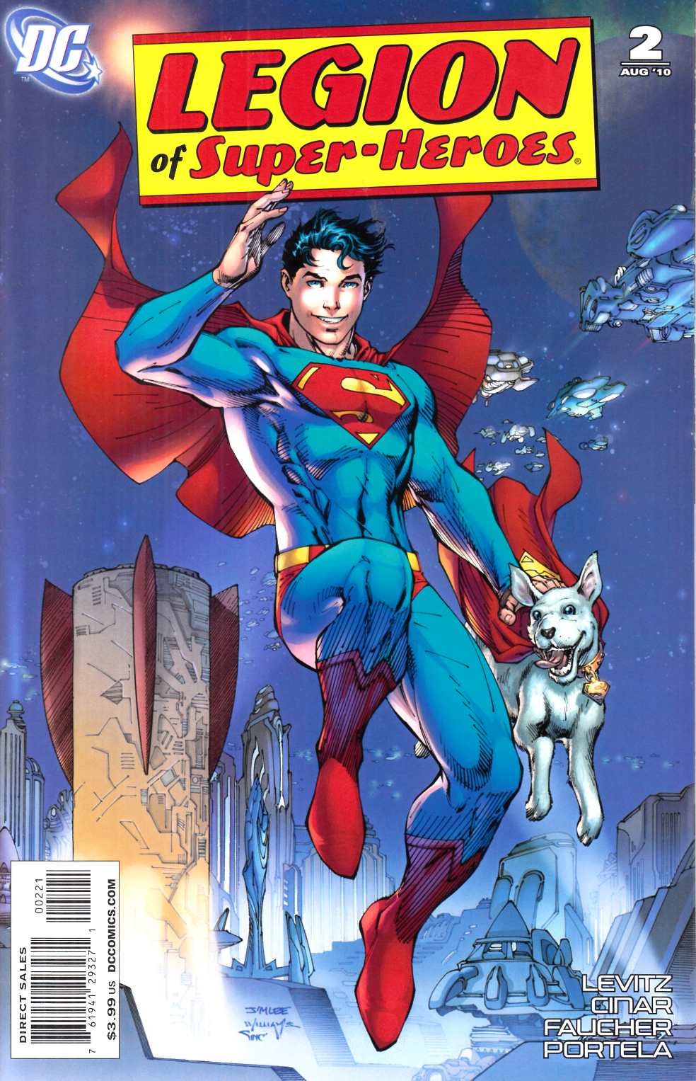 Legion of Super-Heroes #2 Lee Variant Cover Very Fine (8.0) [DC Comic] THUMBNAIL