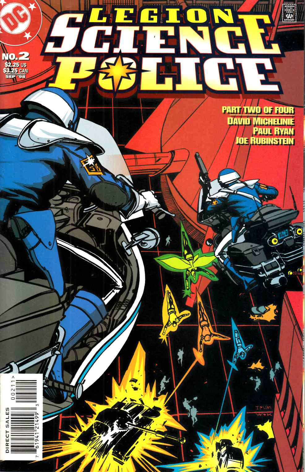 Legion Science Police #2 Near Mint Minus (9.2) [DC Comic] THUMBNAIL