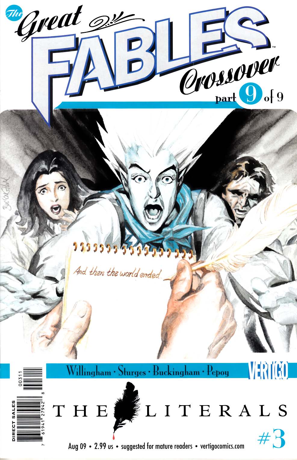 Literals #3 Near Mint (9.4) [DC Comic] LARGE