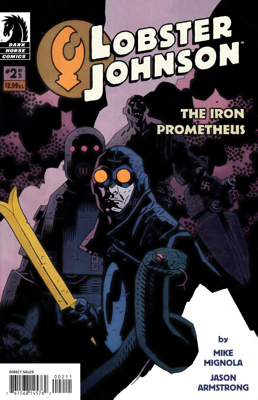 Lobster Johnson The Iron Prometheus #2 Near Mint (9.4) [Dark Horse Comic] THUMBNAIL