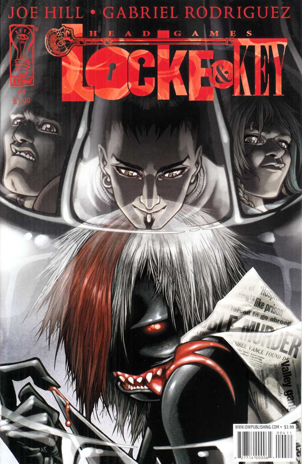Locke and Key Head Games #4 Near Mint (9.4) [IDW Comic] LARGE