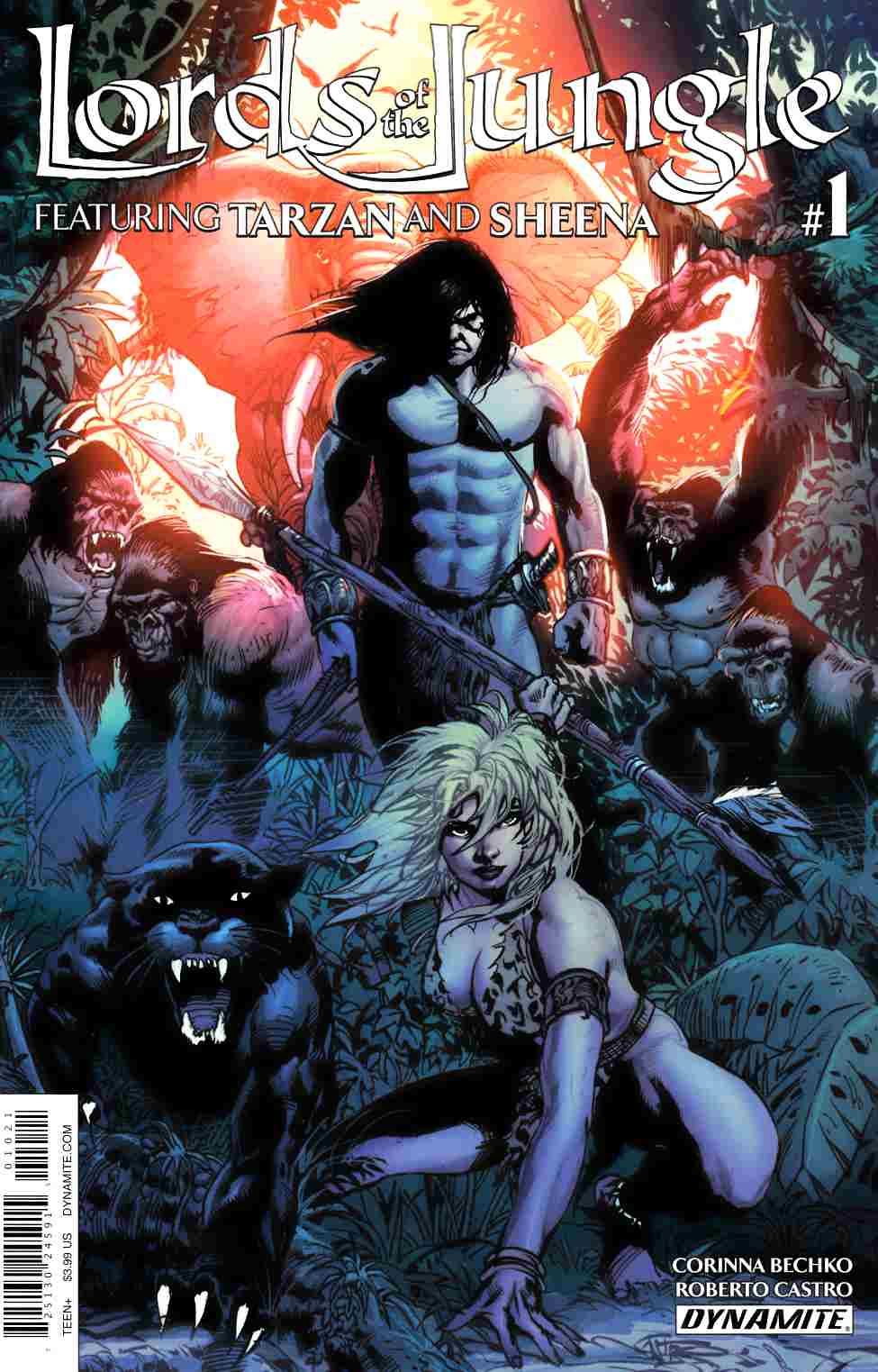 Lords of the Jungle #1 Cover B- Castro [Dynamite Comic] THUMBNAIL