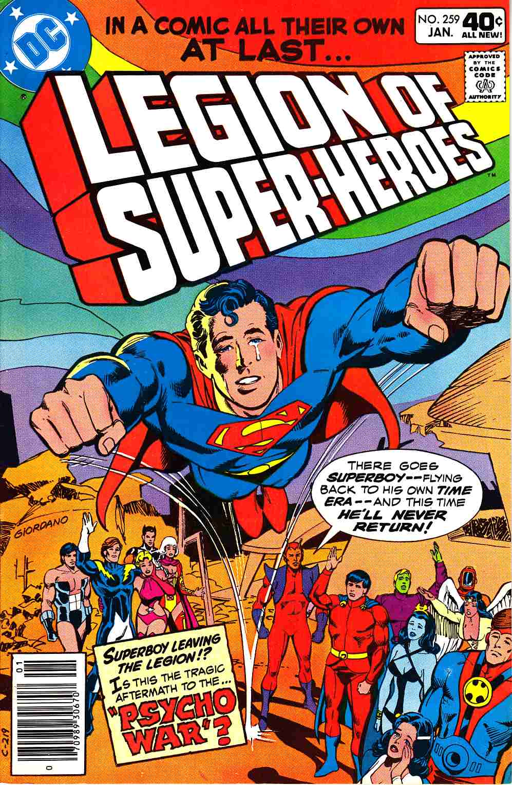 Legion of Super-Heroes #259 Near Mint Minus (9.2) [DC Comic] THUMBNAIL