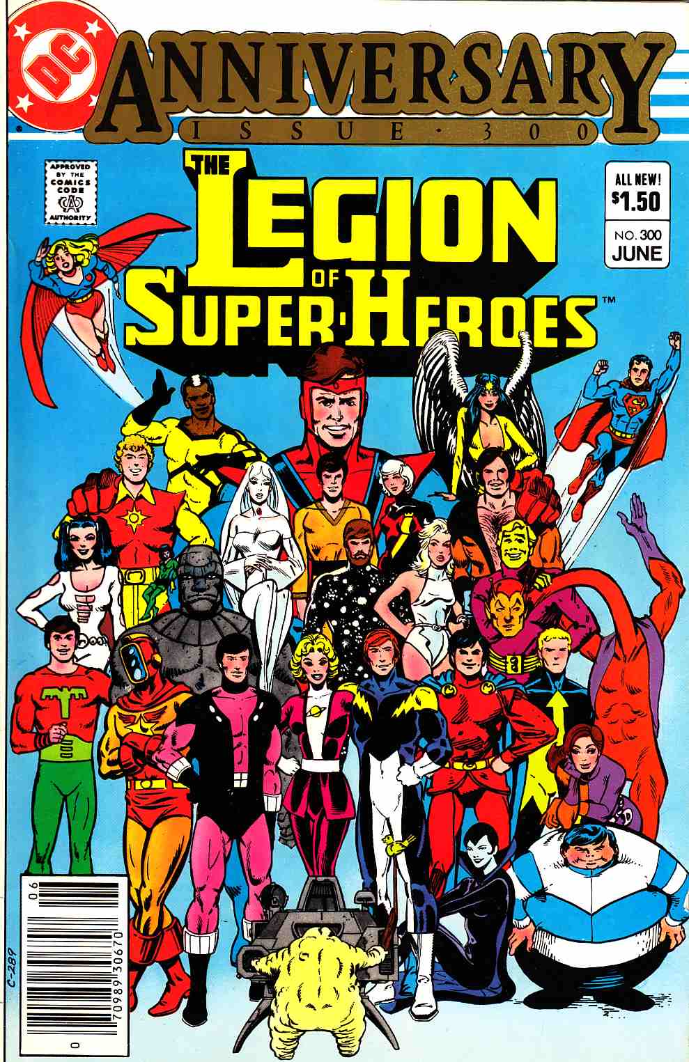 Legion of Super-Heroes #300 Newsstand Edition Near Mint (9.4) [DC Comic] THUMBNAIL