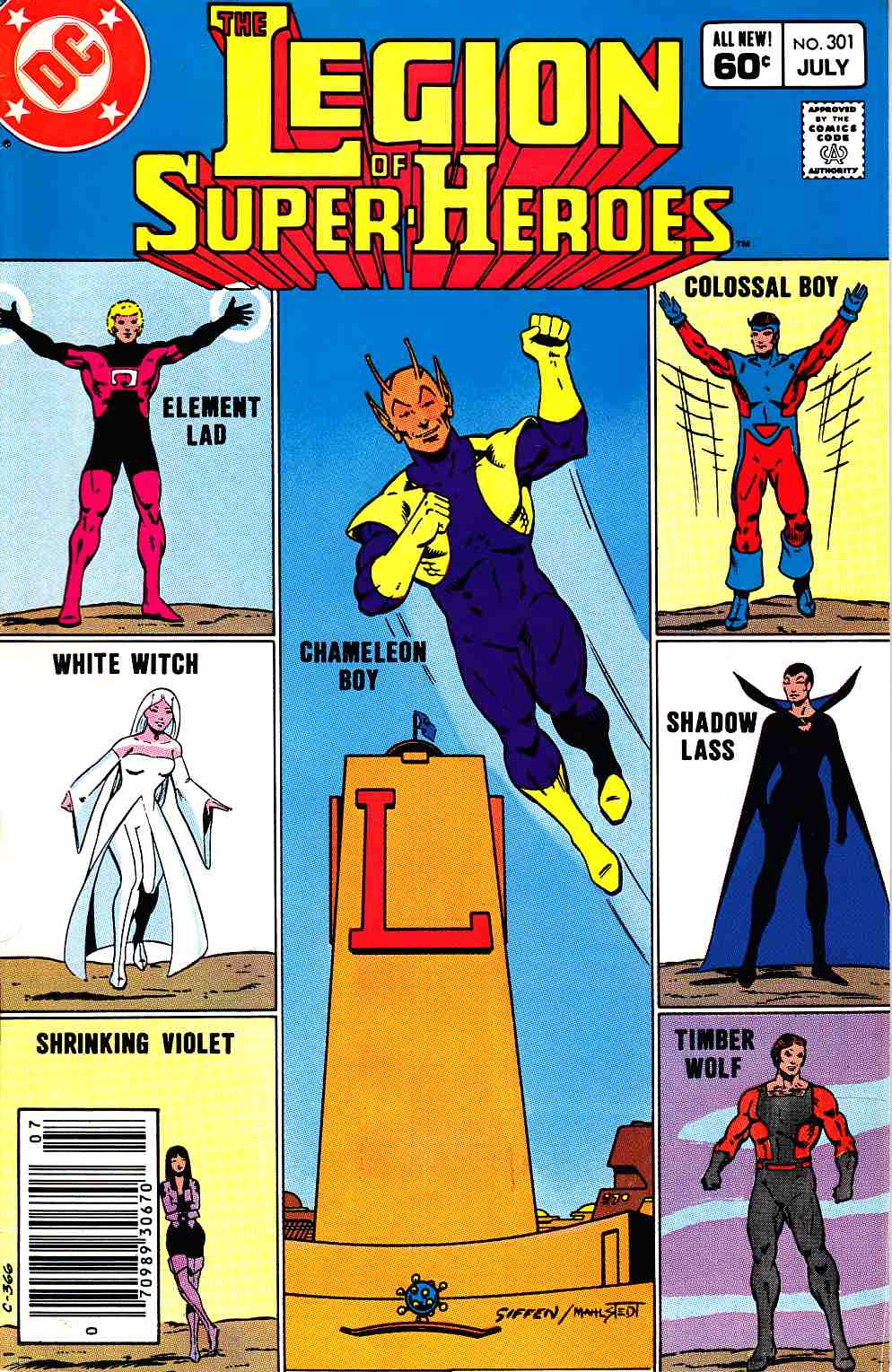 Legion of Super-Heroes #301 Newsstand Edition Near Mint Minus (9.2) [DC Comic] THUMBNAIL