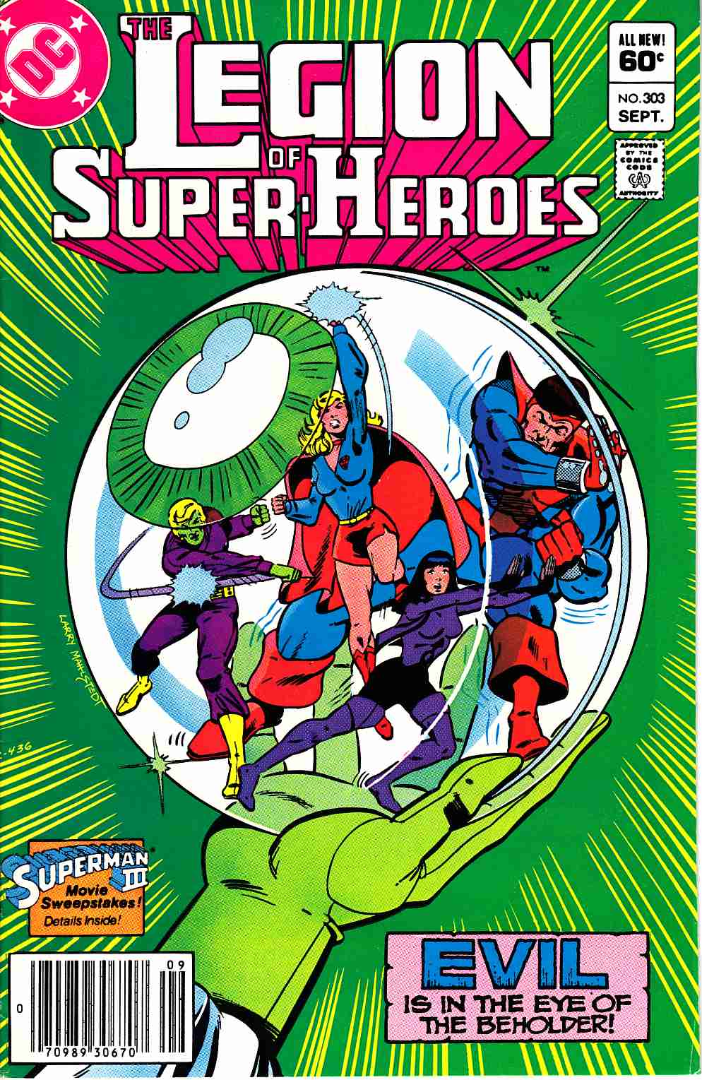 Legion of Super-Heroes #303 Newsstand Edition Very Fine Minus (7.5) [DC Comic] THUMBNAIL