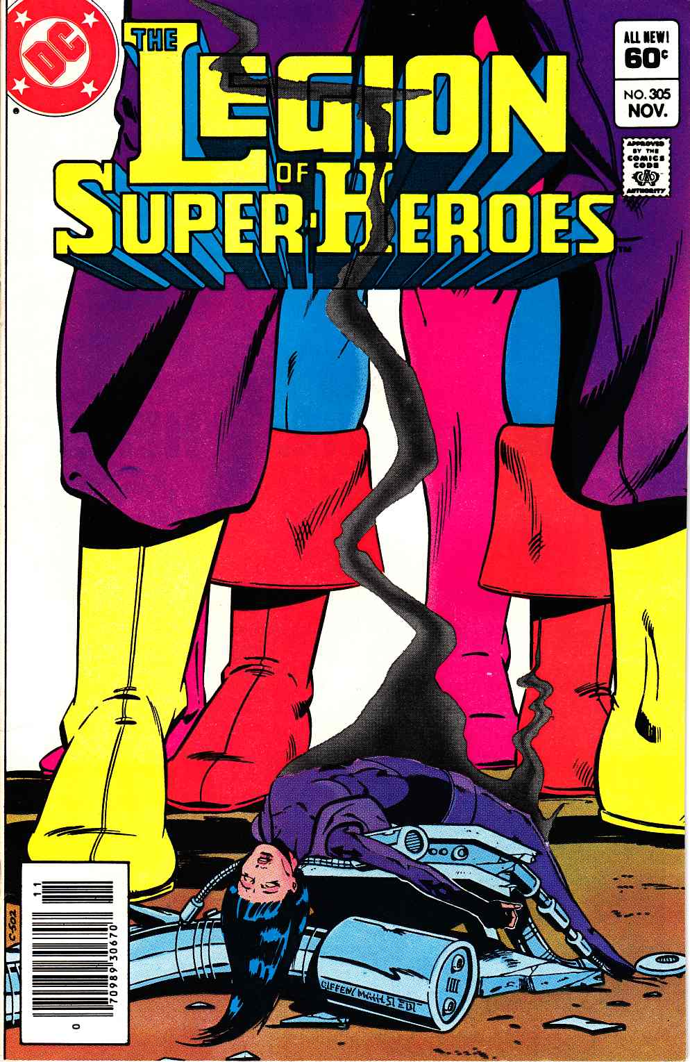 Legion of Super-Heroes #305 Newsstand Edition Very Fine (8.0)  [DC Comic] THUMBNAIL