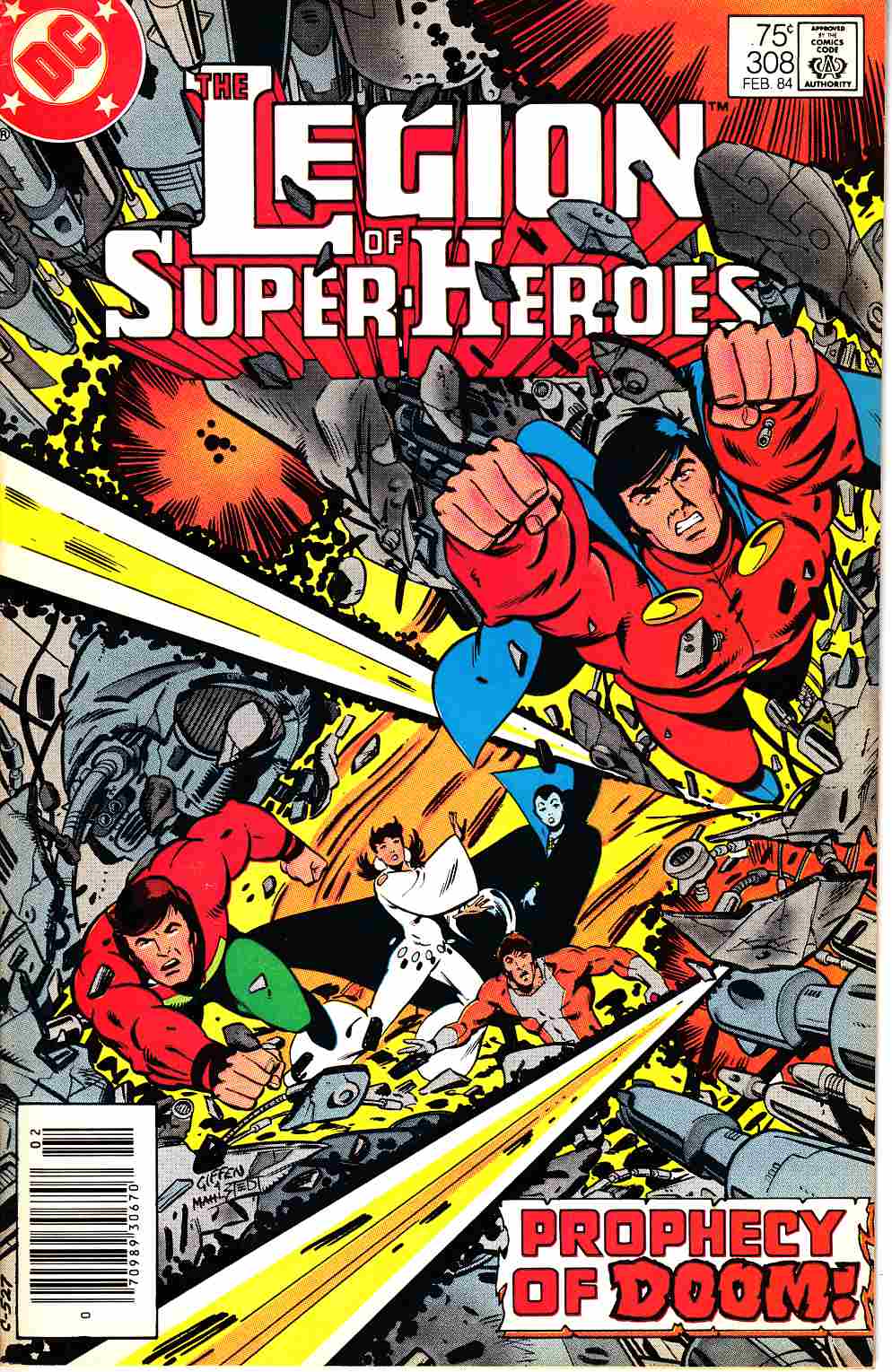 Legion of Super-Heroes #308 Newsstand Edition Very Fine (8.0) [DC Comic] THUMBNAIL
