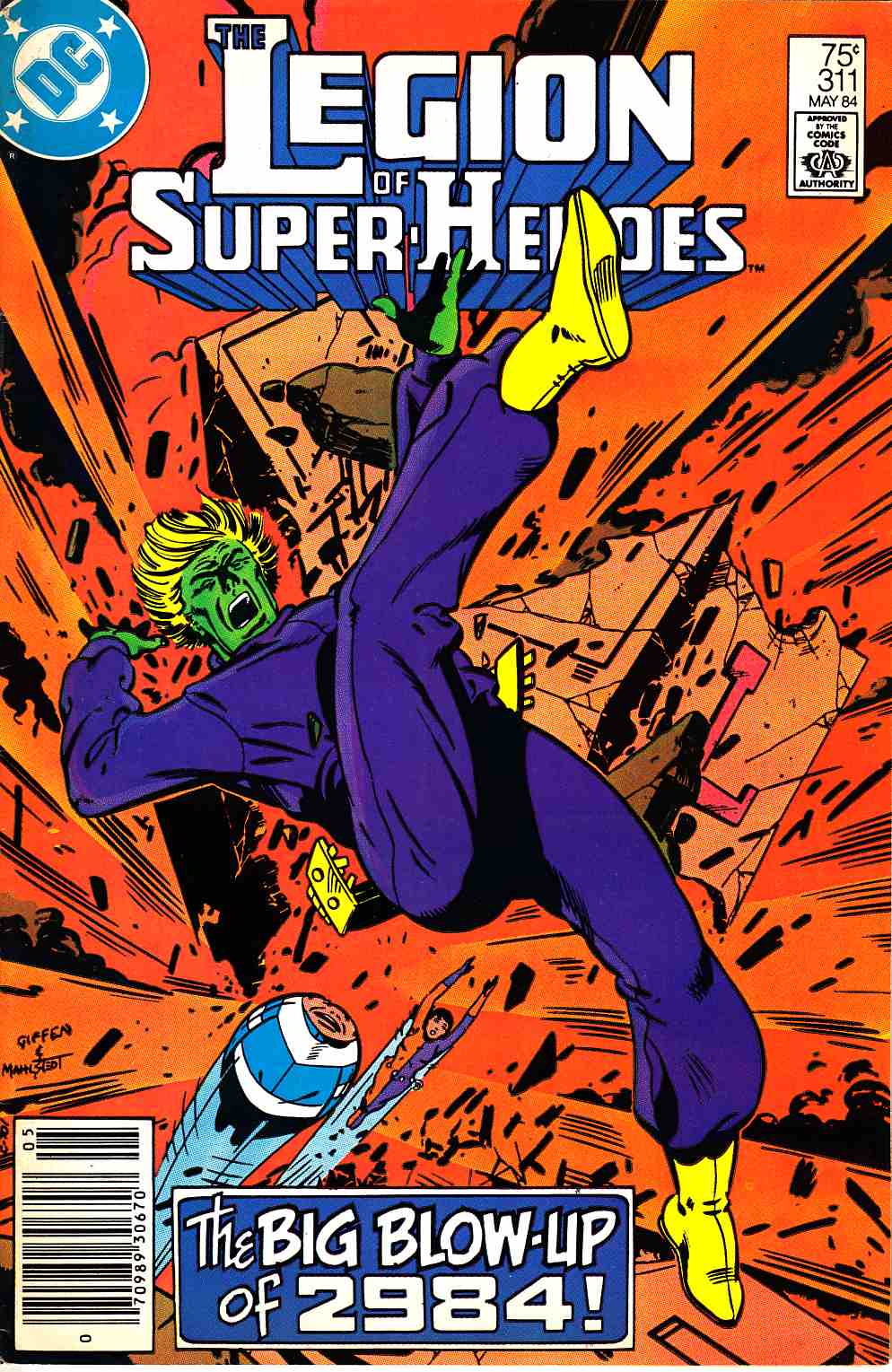 Legion of Super-Heroes #311 Newsstand Edition Very Fine (8.0)  [DC Comic] THUMBNAIL