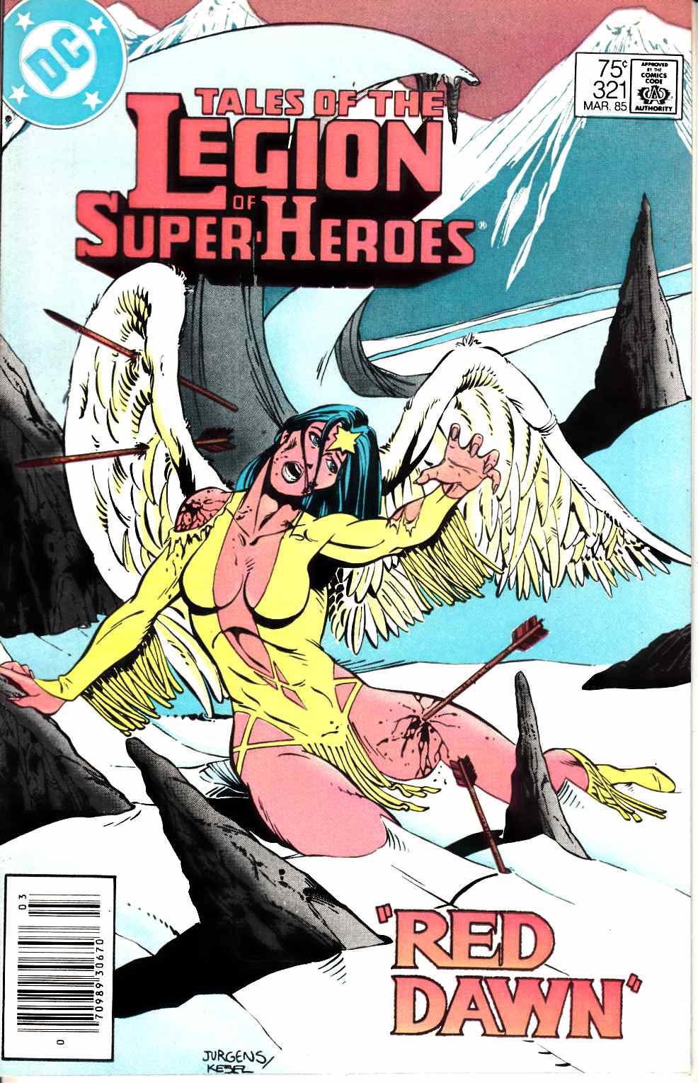Legion of Super-Heroes #321 Newsstand Edition Very Fine (8.0) [DC Comic] THUMBNAIL