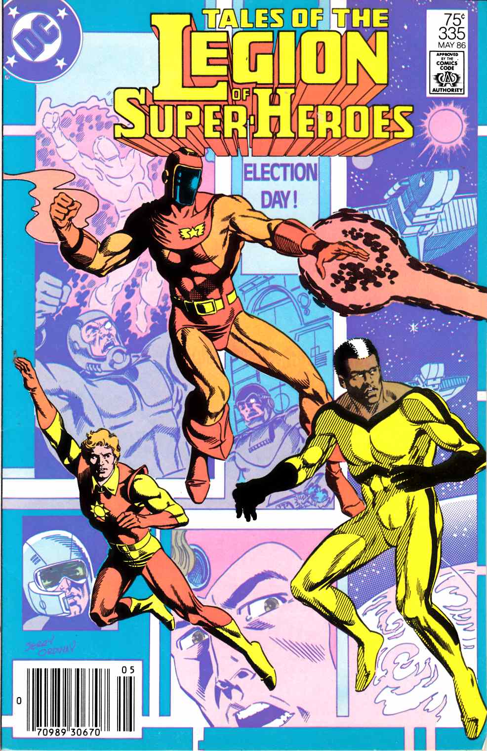 Legion of Super-Heroes #335 Newsstand Edition Very Fine Minus (7.5) [DC Comic] LARGE