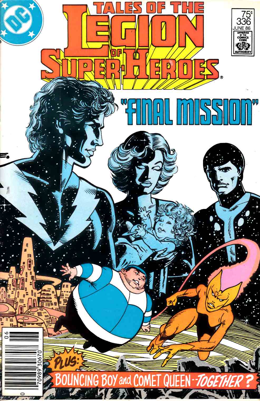 Legion of Super-Heroes #336 Newsstand Edition Very Fine (8.0) [DC Comic] THUMBNAIL