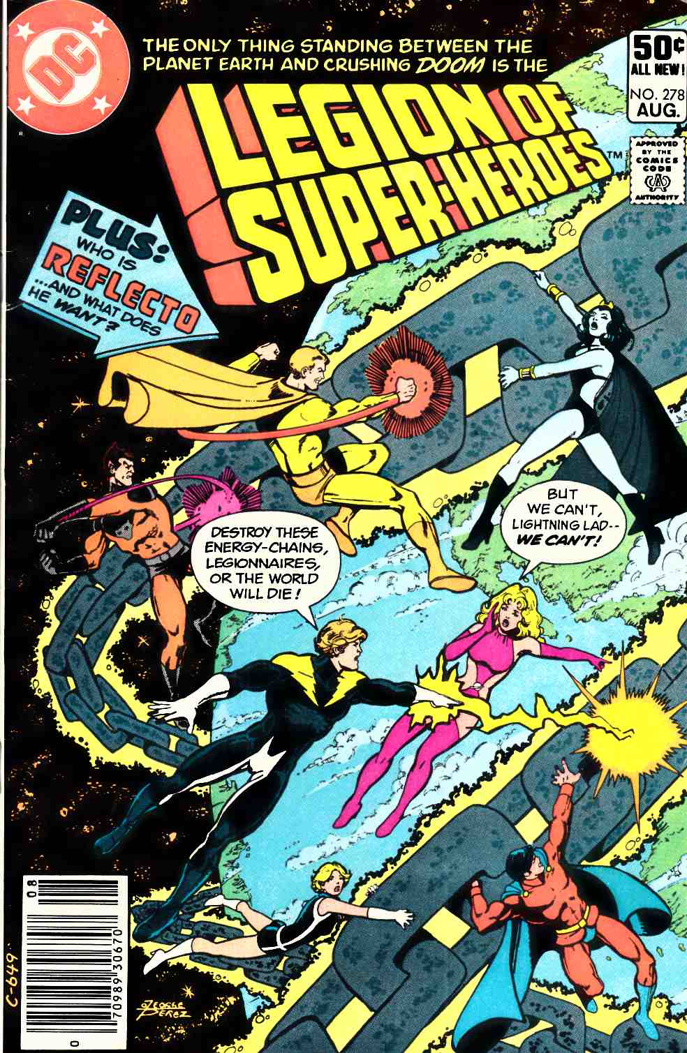 Legion of Super-Heroes #278 Newsstand Edition Fine (6.0) [DC Comic] THUMBNAIL