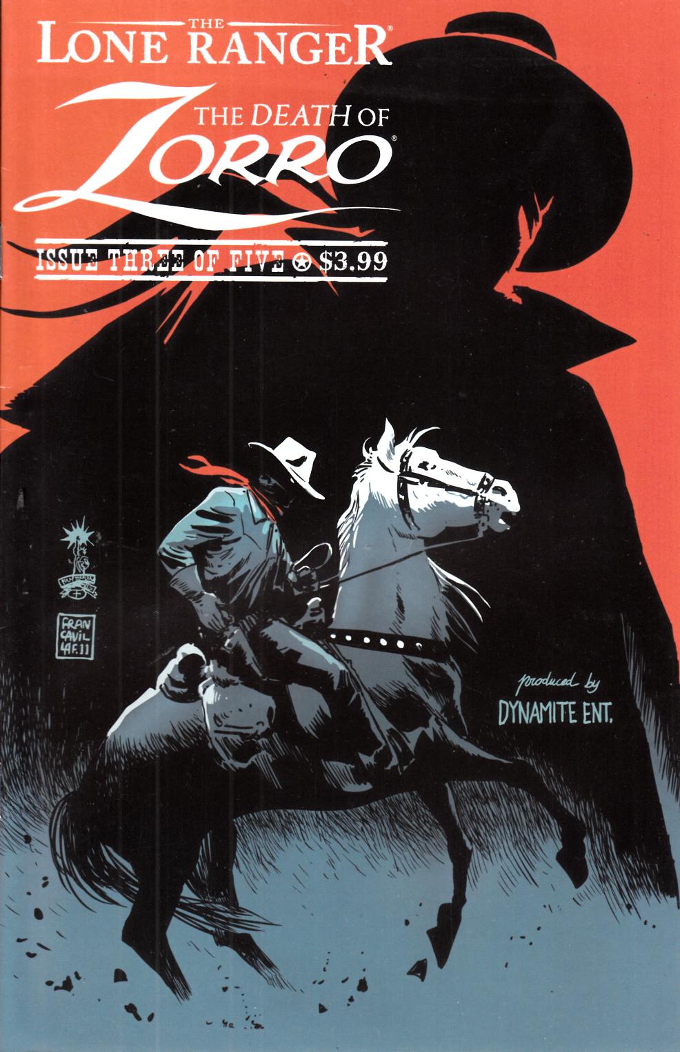 Lone Ranger Death of Zorro #3 Very Fine (8.0) [Dynamite Comic] THUMBNAIL