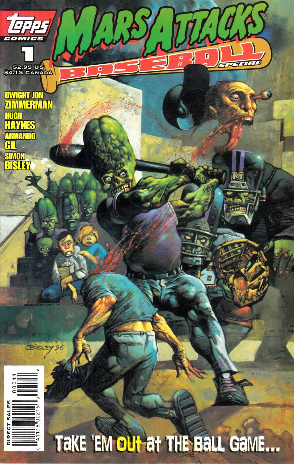 Mars Attacks Baseball Special #1 Very Fine (8.0) [Topps Comic] LARGE
