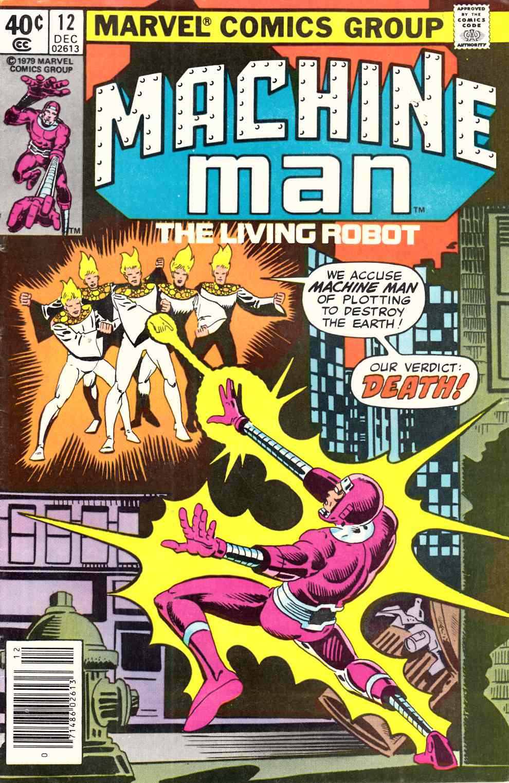 Machine Man #12 Newsstand Edition Very Fine (8.0) [Marvel Comic] THUMBNAIL