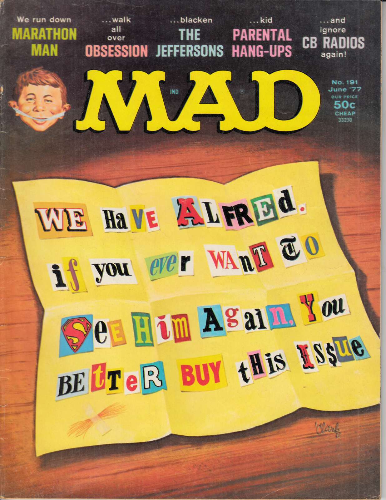 Mad Magazine #191 Very Good (4.0) [EC Comic] LARGE