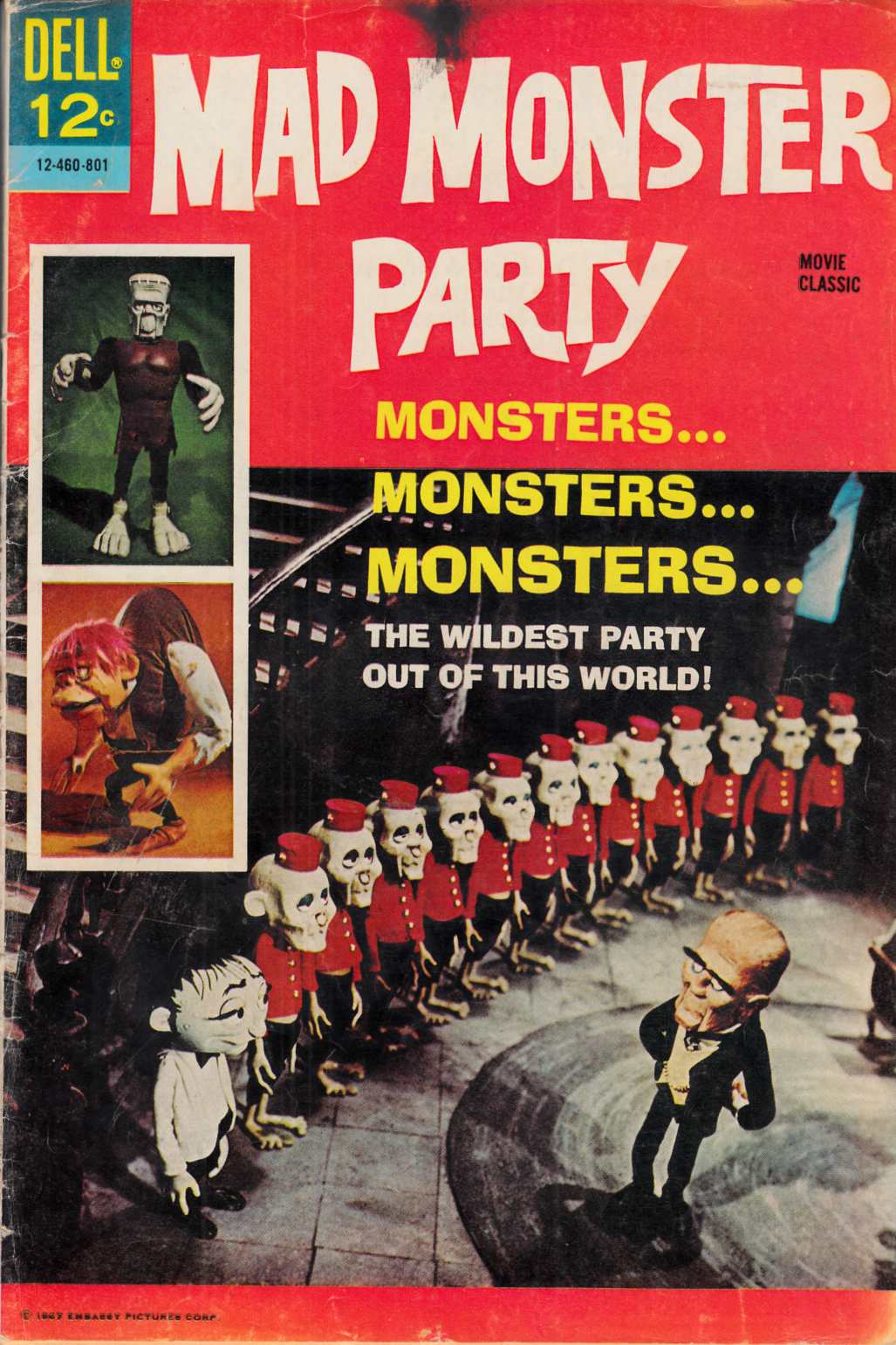 Mad Monster Party #1 Movie Classics #801 Very Good (4.0) [Dell Comic] THUMBNAIL