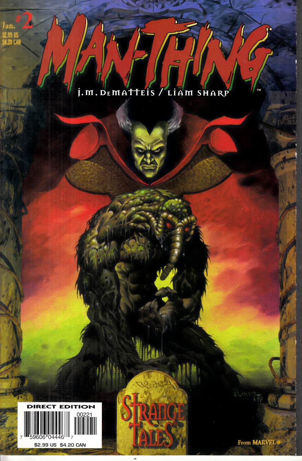 Man-Thing #2 Cover B Very Fine (8.0) [Marvel Comic] LARGE