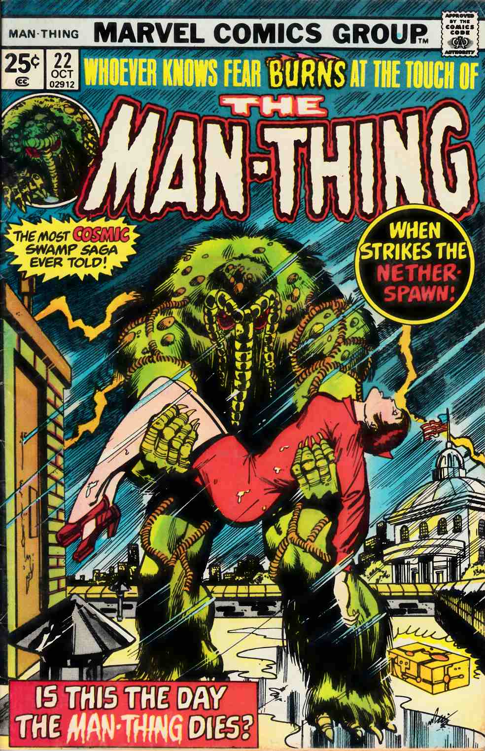 Man-Thing #22 Very Good Plus (4.5) [Marvel Comic] LARGE