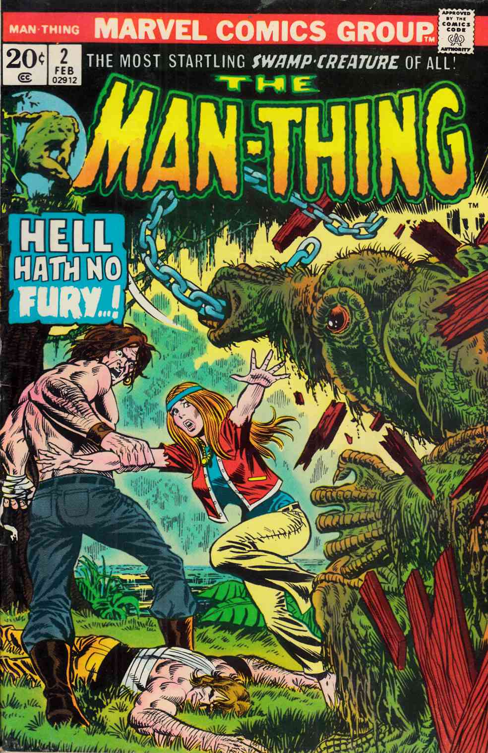 Man Thing #2 Very Fine Minus (7.5) [Marvel Comic] LARGE