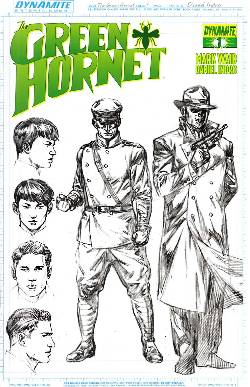 Mark Waid Green Hornet #1 C2E2 Character Design Cover [Comic] LARGE