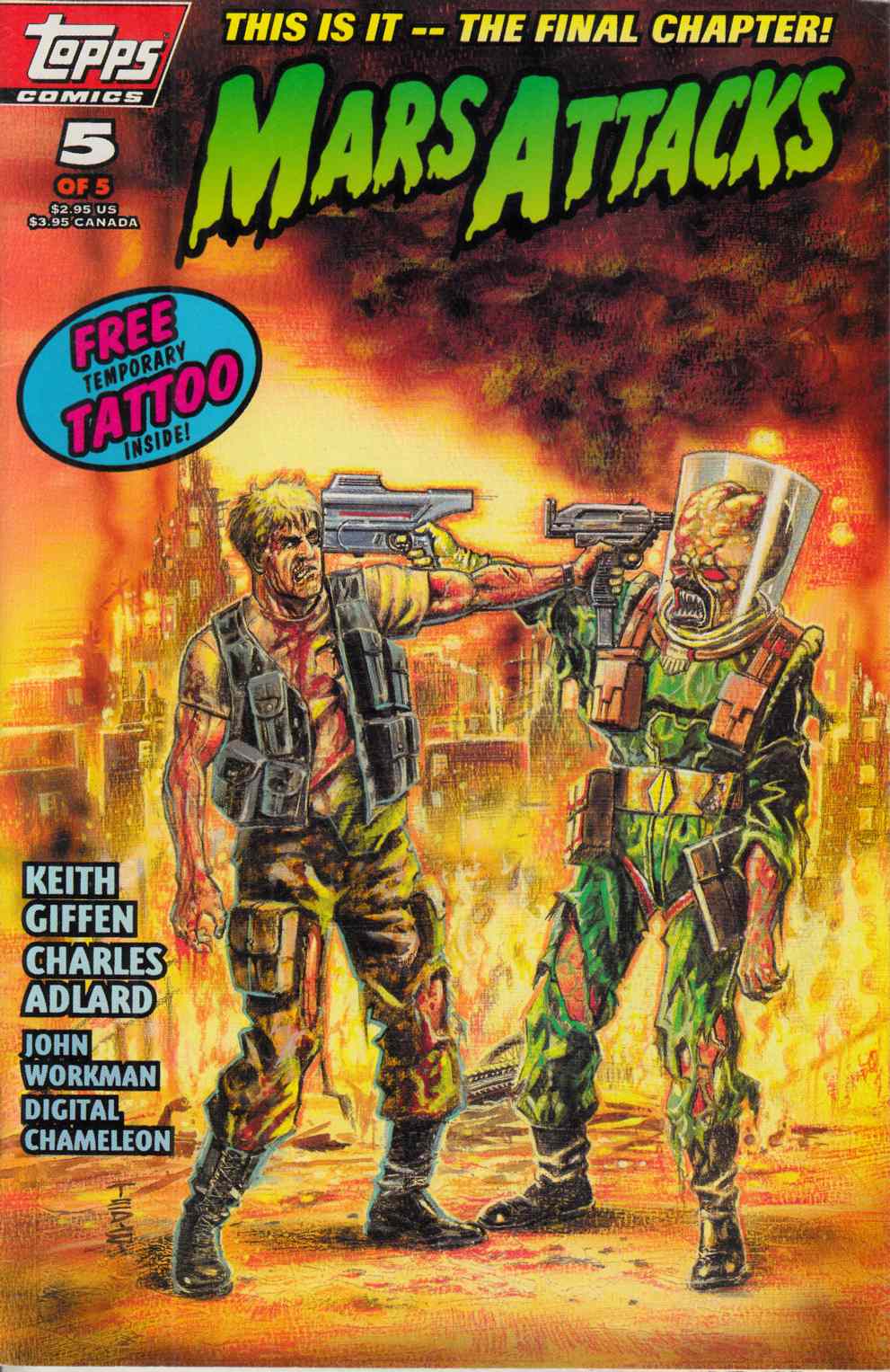 Mars Attacks #5 Very Fine (8.0) [Topps Comic] LARGE