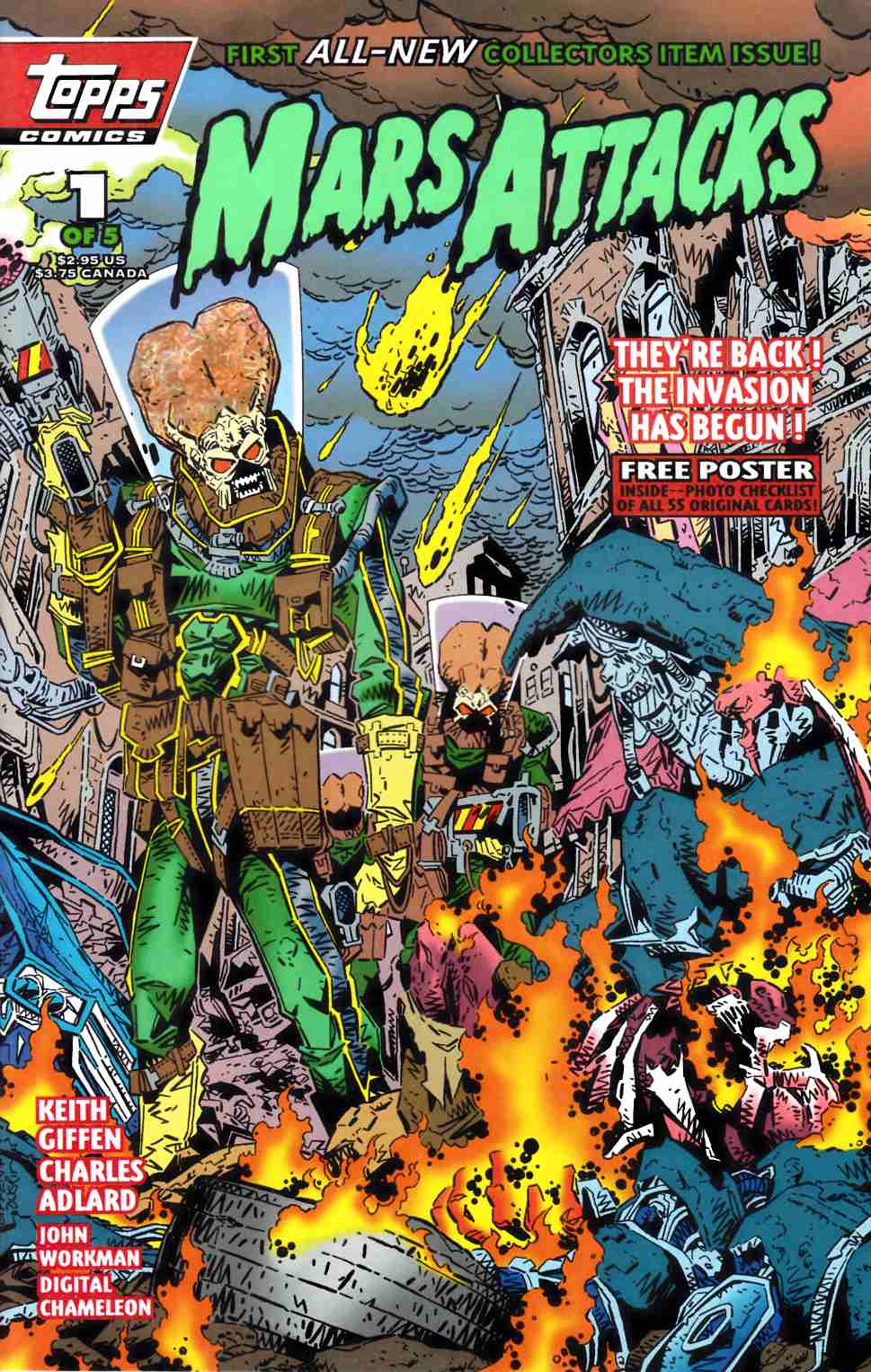 Mars Attacks #1 Near Mint (9.4) [Topps Comic] THUMBNAIL