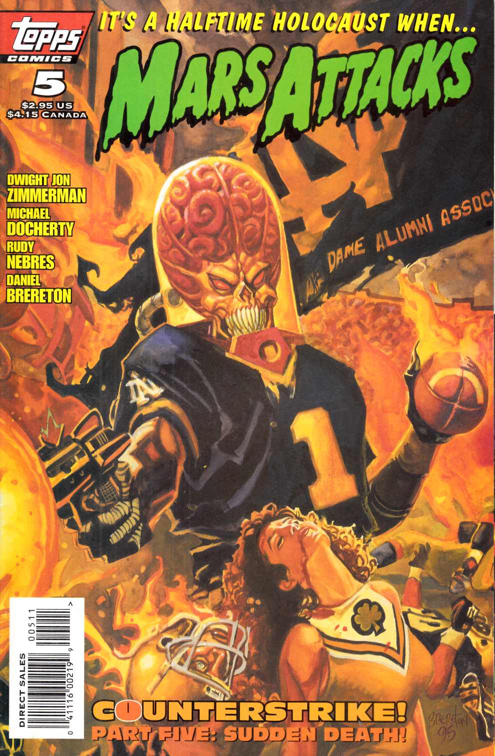 Mars Attacks #5 Very Fine (8.0) [Topps Comic] THUMBNAIL