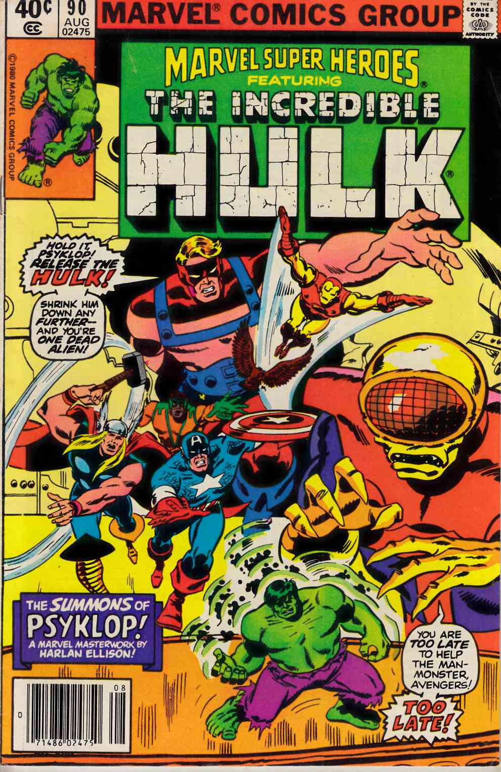 Marvel Super-Heroes #90 Newsstand Edition Very Good (4.0) [Marvel Comic] THUMBNAIL