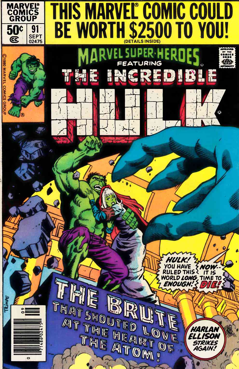 Marvel Super-Heroes #91 Newsstand Edition Fine (6.0) [Marvel Comic] LARGE