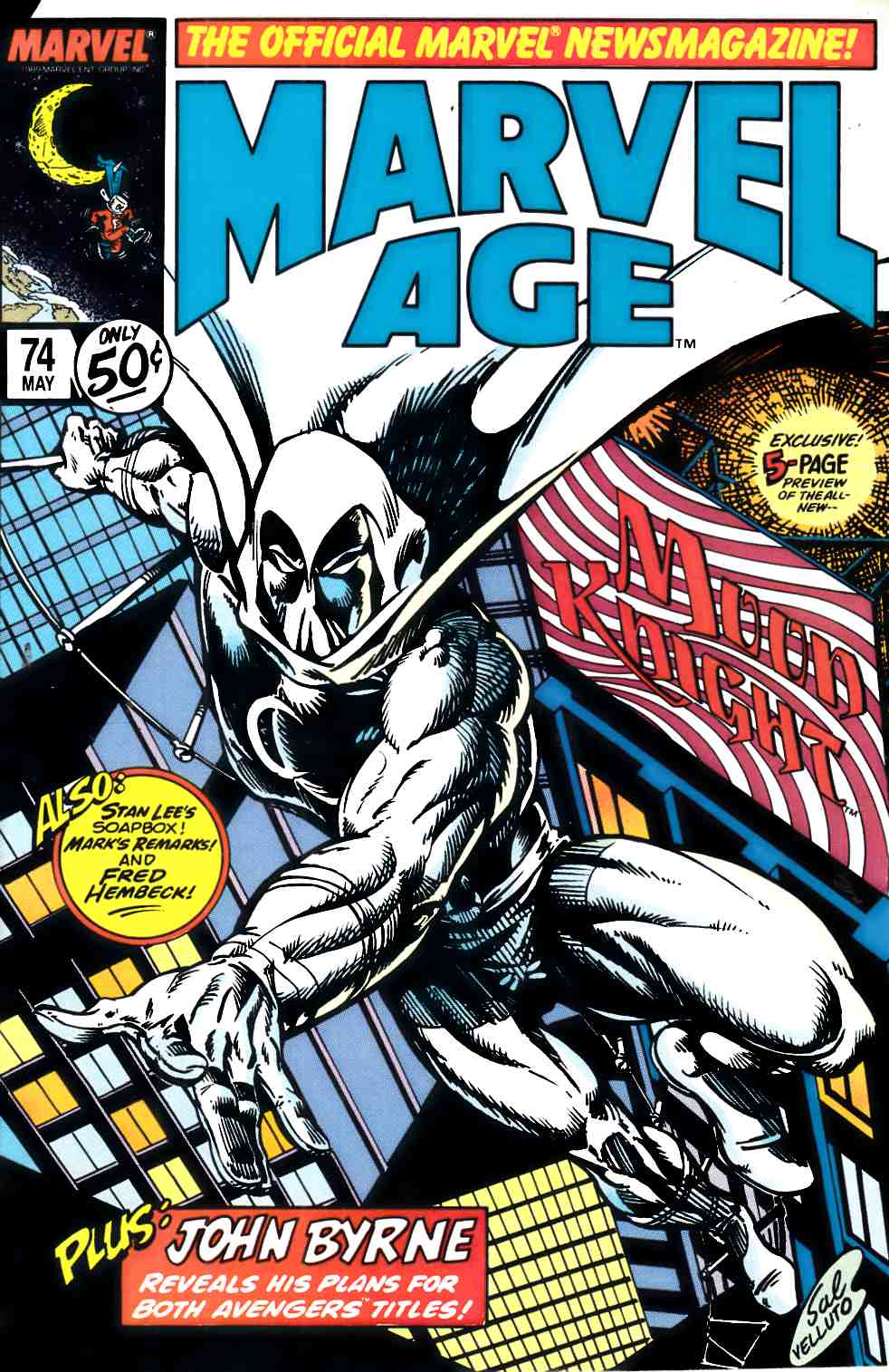 Marvel Age #74 Very Fine Minus (7.5) [Marvel Comic] LARGE